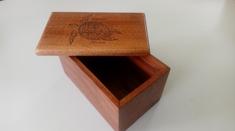 Koa Wood Turtle Treasure Box