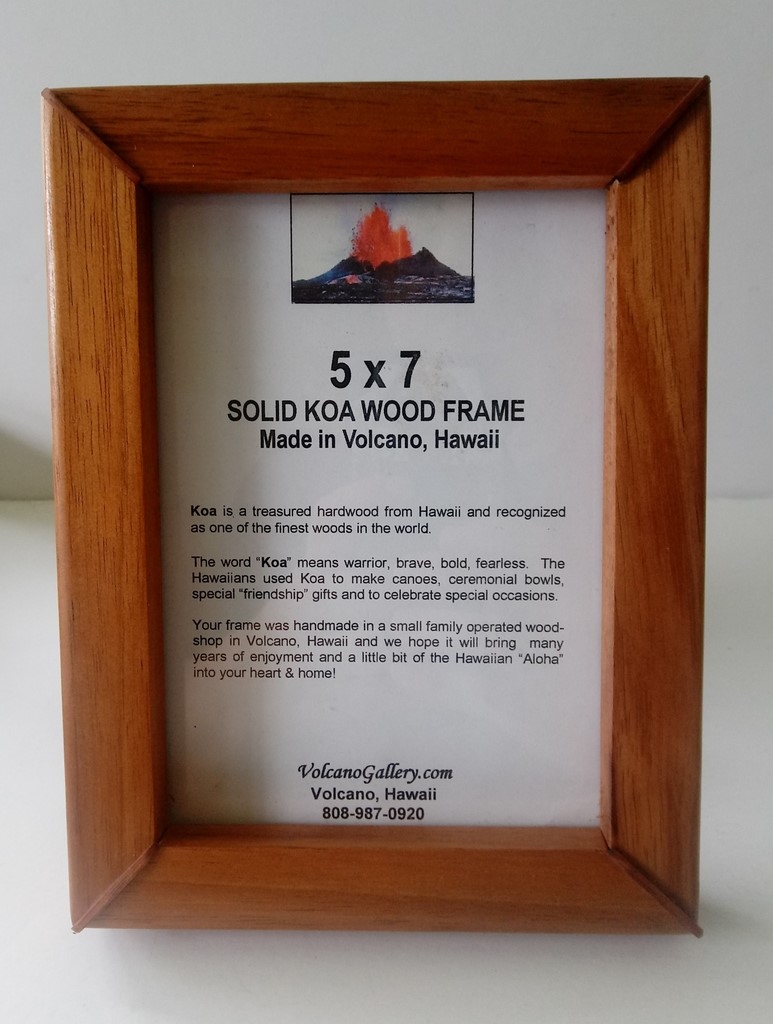 Solid Koa Wood Frames Handmade in Hawaii