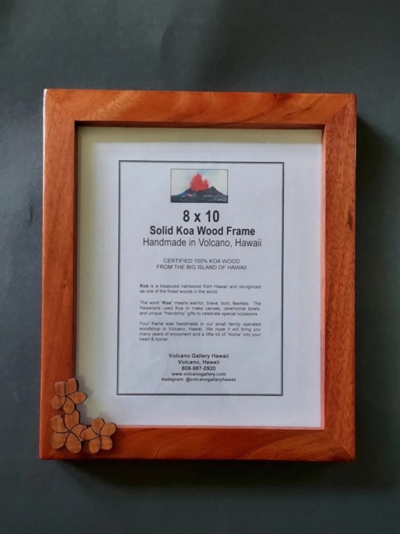 8x10 solid Koa Wood Frame