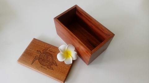 Koa Wood Turtle Treasure Box