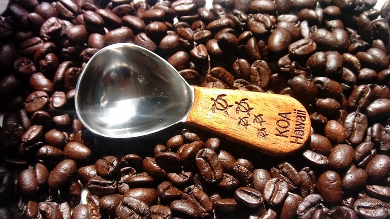Single Scoop Koa Wood Coffee Scoop